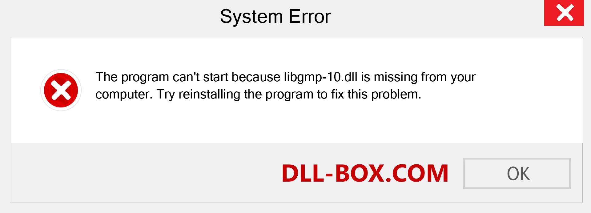 libgmp-10.dll file is missing?. Download for Windows 7, 8, 10 - Fix  libgmp-10 dll Missing Error on Windows, photos, images